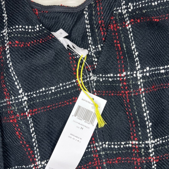 NWT BCBGeneration | Plaid Peplum Style Sweater Top Medium - Picture 6 of 11